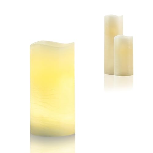 Flower Power LED Kerze, Creme, 10x20 Flower Power LED Kerze, Creme, 10x20 von Flower Power