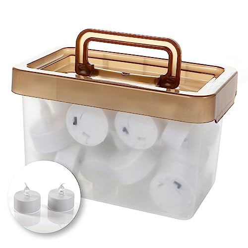 Flower Power Schlaraffenland LED Teelichter NELE - Set mit 24 Stück | 3,8x3,5 cm | weiß | flackernde LED Kerzen ohne Timer | Kunststoff | elektrische Teelichter und Kerzen Flower Power Schlaraffenland LED Teelichter NELE - Set mit 24 Stück | 3,8x3,5 cm | weiß | flackernde LED Kerzen ohne Timer | Kunststoff | elektrische Teelichter und Kerzen von Flower Power