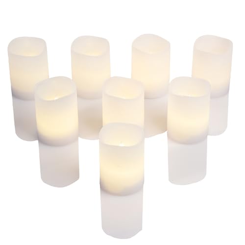 Schlaraffenland LED Kerze PARVO | 8er Set | 7,5x10 cm | weiß | Echtwachs | LED Kerzen mit Timerfunktion | flackernde Flamme | batteriebetrieben | Kerzen mit Timerfunktion | Kerzen mit Batterie Schlaraffenland LED Kerze PARVO | 8er Set | 7,5x10 cm | weiß | Echtwachs | LED Kerzen mit Timerfunktion | flackernde Flamme | batteriebetrieben | Kerzen mit Timerfunktion | Kerzen mit Batterie von Flower Power