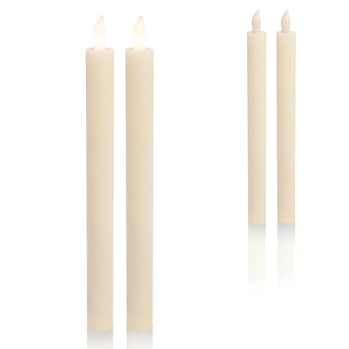 Schlaraffenland LED Stabkerzen PALO 2er Set | 2x25 cm | Flackernde Flamme | Creme Echtwachs | Elektrische Kerzen | LED Stabkerzen mit Timerfunktion | Kerzen mit Batterie und timerfunktion | Schlaraffenland LED Stabkerzen PALO 2er Set | 2x25 cm | Flackernde Flamme | Creme Echtwachs | Elektrische Kerzen | LED Stabkerzen mit Timerfunktion | Kerzen mit Batterie und timerfunktion | von Flower Power