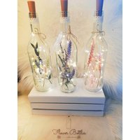 ???????????????????????? "Blumenzauber" Sparen Im Set| Leuchtflasche|Hochzeitsdeko|Tischdeko|Trockenblumen Im Glas||Geschenkidee von FlowerBottlesShop