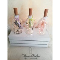 ???????????????????????? " Frühlingszauber" 250Ml -Lichterkette Kaltweiß-Trockenblumen Im Glas//Optional Mit Geschenkbox von FlowerBottlesShop