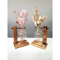???????????????????????? Vase Mit Trockenblumen |Frühlingsdeko | Kugelvase |Trockenblumen Im Glas|Hochzeitsdeko| Tischdeko| Mini Strauß von FlowerBottlesShop