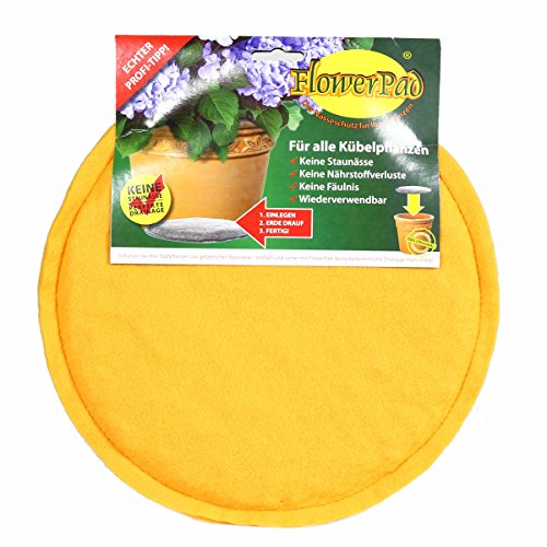 FlowerPad Original 25 cm Profi Drainage für Pflanztöpfe + Übertöpfe – Staunässe-Schutz – Made in Germany von Hentschke Keramik