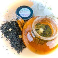 Prinzessin Jasmin Grüner Tee Vintage Asiatisch Inspiriertes Geschenk Zinn Caddy Oder Beutel von FlowerTeas