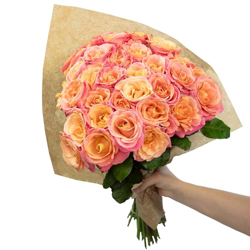 Blumenstrauß 'Miss Elegance' - 40 Stiele - Stiellänge ca. 50 cm - Strauß frischer Rosen von Flowerbox