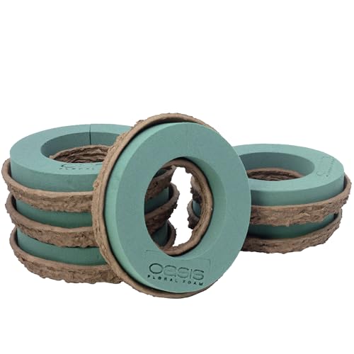 Flowerbox Oasis Steckschaum BIOLIT Ring Ø17cm Steckmasse Steckschwamm - 6 Stück Flowerbox Oasis Steckschaum BIOLIT Ring Ø17cm Steckmasse Steckschwamm - 6 Stück von Flowerbox
