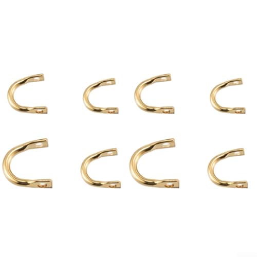 100 Stück EasySpin Clevises für DIY Spinnerbait Komponenten geeignet für Inline Spinner, Alabama Rigs und Zander Rigs mit Metalldrahtkonstruktion (kleines Gold) von Floweringbeter