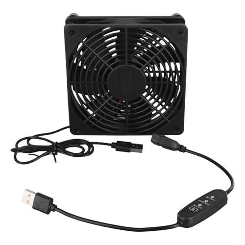 120 mm Lüfter mit Geschwindigkeitsregler für USB-betriebene Kühlung von Modems und Computergeräten (einzelner Lüfter) von Floweringbeter