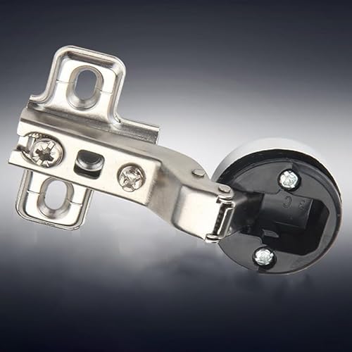2 Stück Ersatzscharnier mit Abdeckung Set für Glasschranktüren und Kleiderschrank-Möbel-Hardware von Floweringbeter