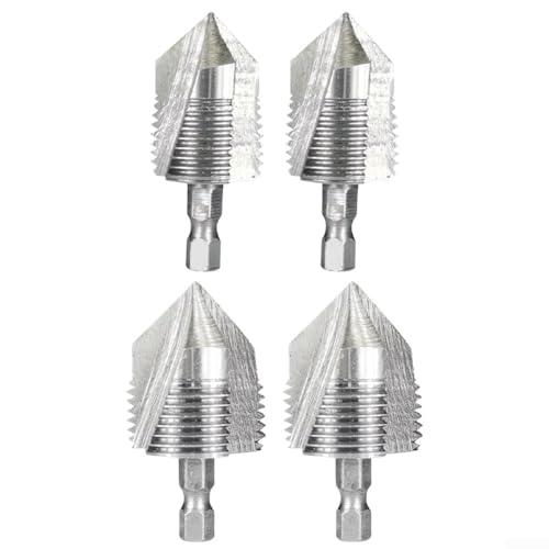 2 Stück PVC-Einfädelwerkzeug für Rohre, kompatibel mit elektrischen Bohrmaschinen, Dual-End-Design für schnellen Betrieb und für dauerhaften Einsatz in Reparatur und Wartung (2 Stück 6 Punkte) von Floweringbeter