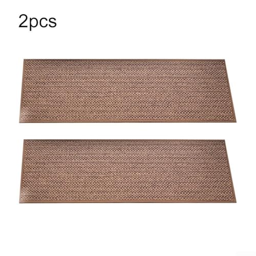 2 rutschfeste Stufenmatten für Seelenfrieden, leicht zu reinigen und zu pflegen (beige) von Floweringbeter