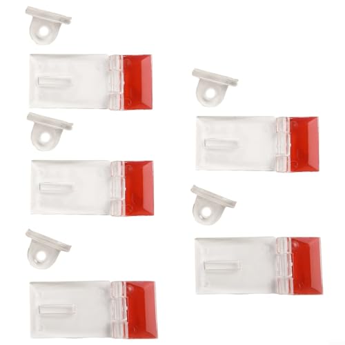 5 Stück Acryl-Kunststoff-Scharniere mit Verriegelungsschnallen für Bastelprojekte, transparente durchgehende Scharniere für den Einsatz auf Glas, Metall, Acryl und Pappkarton 5 Stück Acryl-Kunststoff-Scharniere mit Verriegelungsschnallen für Bastelprojekte, transparente durchgehende Scharniere für den Einsatz auf Glas, Metall, Acryl und Pappkarton von Floweringbeter