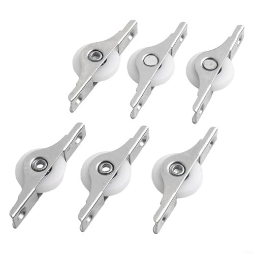 6 Rollen für Schiebetüren, Nylon und Metallhalterung für Küchenanwendungen 6 Rollen für Schiebetüren, Nylon und Metallhalterung für Küchenanwendungen von Floweringbeter
