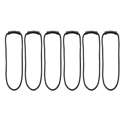 6 Stück Nylon-Kabelbinderiemen für tragbare Organisation von Schläuchen, Drähten und Seilen in Garage, Haus oder Wohnmobil (0,8 x 40) von Floweringbeter