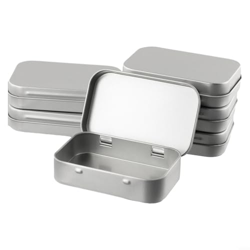 6 Stück verzinnte Metallbox mit Scharnierdeckel, perfekte Aufbewahrungslösung für Mini-Kerzen, Kosmetika und Probentöpfe 6 Stück verzinnte Metallbox mit Scharnierdeckel, perfekte Aufbewahrungslösung für Mini-Kerzen, Kosmetika und Probentöpfe von Floweringbeter