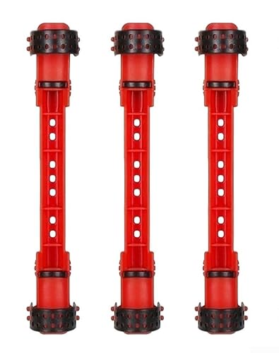 Angelrutenschnur-Wickler Spulenwerkzeug mit verstellbarem Design für sichere Rutenbefestigung und schnelles Zurückholen der Schnur in verschiedenen Angelszenarien (Rot) von Floweringbeter