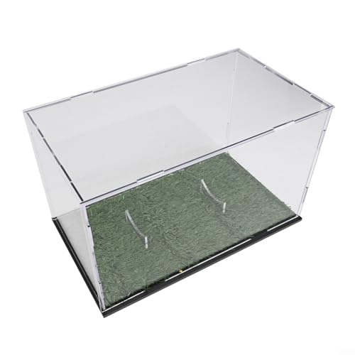 Aufbewahrungsbox aus Acryl für Fußball-Display mit effektivem Staubschutz (grün) von Floweringbeter