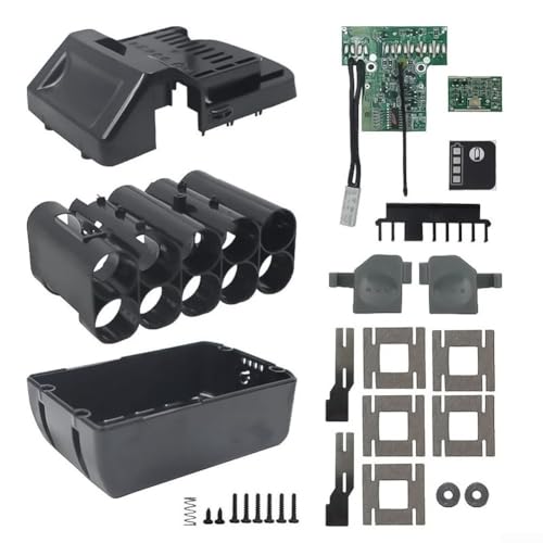Batteriepack Kunststoffgehäuse mit 10 Zellen PCB Ladeschutz Leiterplatte für BSL1830 geeignet für 18V Batteriewechsel von Floweringbeter