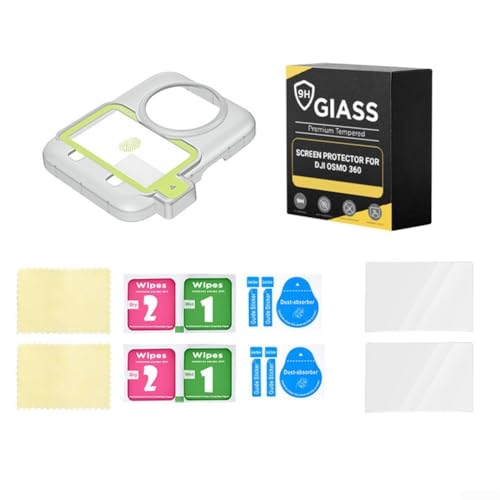 Displayschutzfolie aus gehärtetem Glas für DJI OSMO 360 mit Anwendungshilfe-Set für klares und kratzfestes Display (Displayschutz-Set) von Floweringbeter