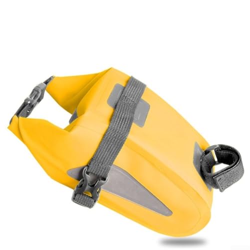 Fahrrad Hecktasche für einfache Aufbewahrung von täglichen Essentials Wasserdichtes PVC-Material für jedes Wetter (gelb) von Floweringbeter
