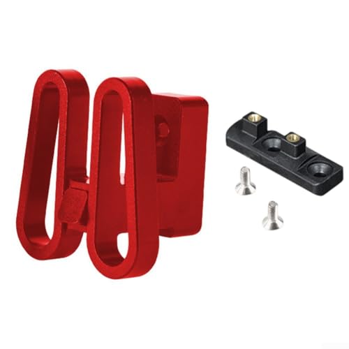 Faltbare Fahrradträger für Frontträger Brompton und für DAHON, stabile und leichte Rahmenhalterung mit einem Klick und einfacher Demontage (rot) von Floweringbeter