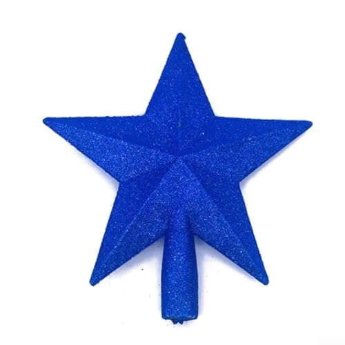 Festliche Glitzerstern-Ornament für Weihnachtsbaum und Ferienhaus Dekoration mit Kunststoffkonstruktion (blau) von Floweringbeter