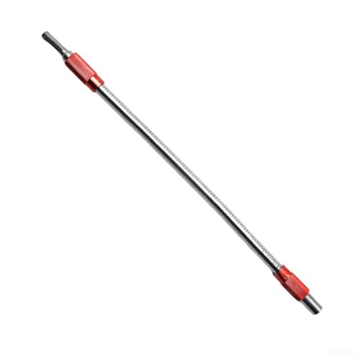 Flexibler Bohrschlauch aus Metall für optimale Leistung mit Elektro- und Handbohrmaschinen in engen Räumen (rot) von Floweringbeter