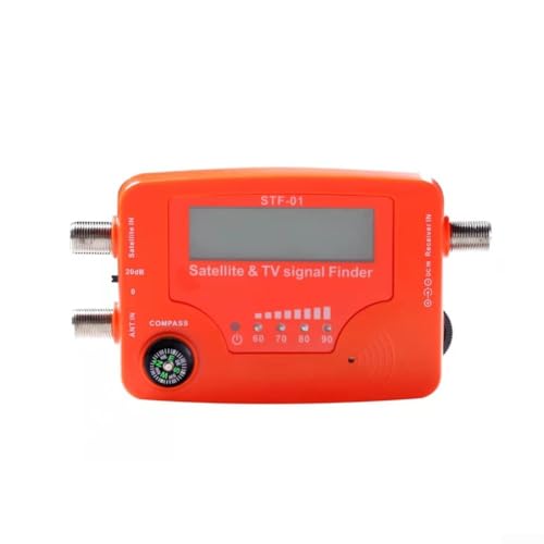 Floweringbeter 2-in-1 Satelliten- und TV-Signaldetektor mit tragbarem Design, LCD-Display und Audio-Signalanzeige von Floweringbeter