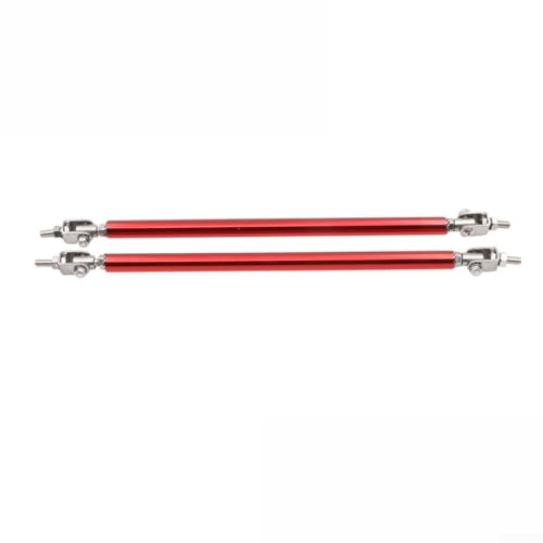 Floweringbeter 2 x 20 cm verstellbare Auto-Stoßstangen-Lippen-Splitterstange, einfache Installation, sichere Befestigung, verbesserte Stabilität (rot) von Floweringbeter