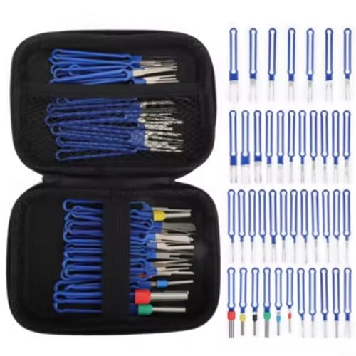 Floweringbeter 41-teiliges Auto-Entfernungsset mit Aufbewahrungsbox für Steckerstift-Extraktion und Kabelbaum-Reparatur von Floweringbeter