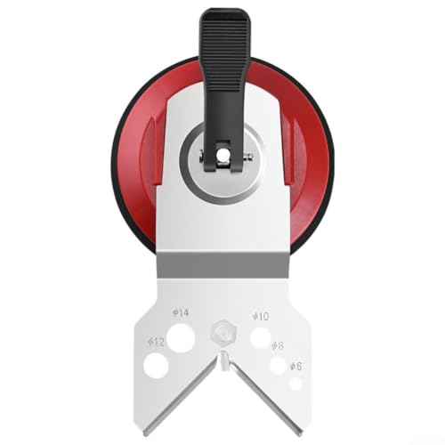 Floweringbeter Bohrführung Jig Hole Locator mit großem Saugnapf für Fliesen, Marmor, Glas, 6–83 mm Bohrer, verstellbares Werkzeug Floweringbeter Bohrführung Jig Hole Locator mit großem Saugnapf für Fliesen, Marmor, Glas, 6–83 mm Bohrer, verstellbares Werkzeug von Floweringbeter