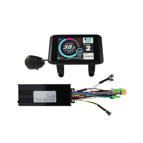 Floweringbeter E-Bike-Controller 24 V-48 V 750 W-1000 W 30 A 3 Modi Sinuswelle mit UKC-1 LCD-Display für Fahrrad Lithium-Akku Power-Assisted Modifikation (B) von Floweringbeter