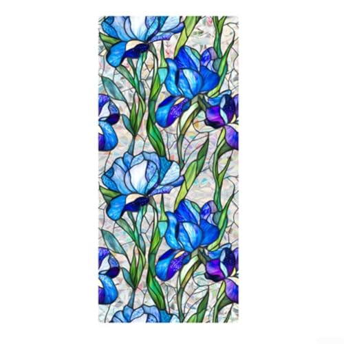 Floweringbeter Fenster-Sichtschutzfolie, statisch entfernbare Fensteraufkleber, wiederverwendbarer PVC-Glasaufkleber, 100 x 43 cm (C) von Floweringbeter