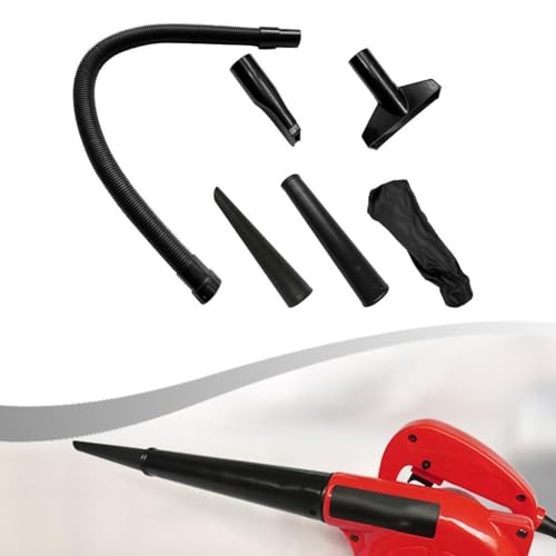 Floweringbeter Flexibler Gebläseschlauch Montageset mit Winddüsen Staubbeutel für Hof Auto Teppich Computer Reinigung ABS Konstruktion von Floweringbeter