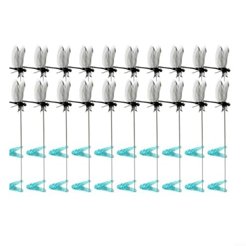 Floweringbeter Garden Decor 3D Libellen-Clips, 20 Stück, vielseitige PVC-Ornamente für Hüte, Blumentöpfe, Heringe, Innen- und Außendekoration Floweringbeter Garden Decor 3D Libellen-Clips, 20 Stück, vielseitige PVC-Ornamente für Hüte, Blumentöpfe, Heringe, Innen- und Außendekoration von Floweringbeter