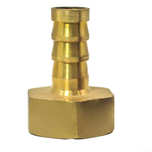 Floweringbeter Messing Barb Innengewinde Anschluss 3/4 Zoll Schlauchstutzen Fitting für Garten Wasserrohr Regenbewässerungssystem (14mm) von Floweringbeter