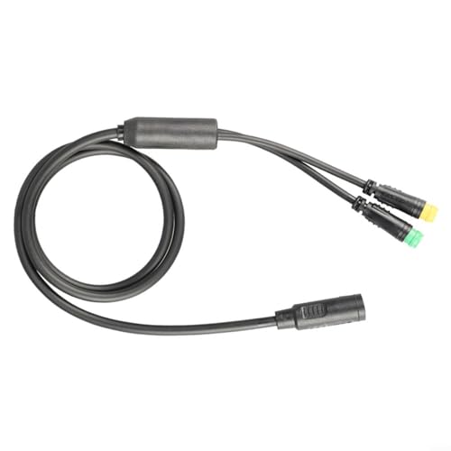 Floweringbeter Nabenantrieb E-Bike Kabel Motor Anschlussset 1T2 mit wasserdichtem Display Controller Drosselklappe Bremsleuchte Anschlüsse Kabelbaum schwarz (65 cm) von Floweringbeter