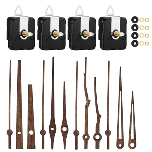 Floweringbeter Quarz-Uhrwerk-Set mit hohem Drehmoment für Wanduhr-Ersatz mit langem Schaft und ultra-leisem Betrieb für Büro und Schlafzimmer von Floweringbeter