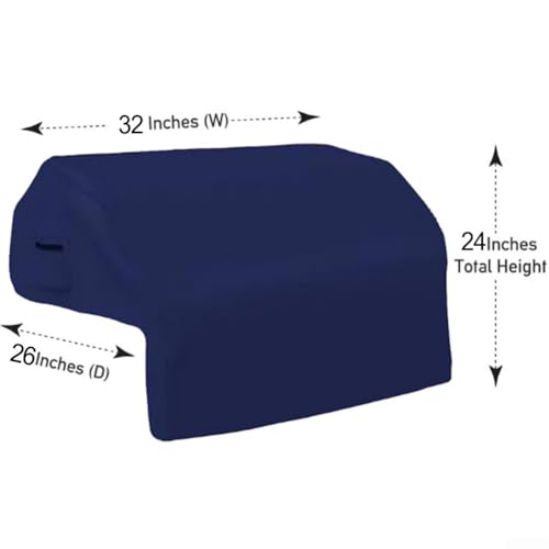 Für langlebige Outdoor-Grillabdeckung mit integriertem Gestell, wasserdichtes 210D-Polyestergewebe, schützt den Grill vor Regen, UV und Staub, sichere Passform mit elastischer Unterseite (81,3 cm) von Floweringbeter