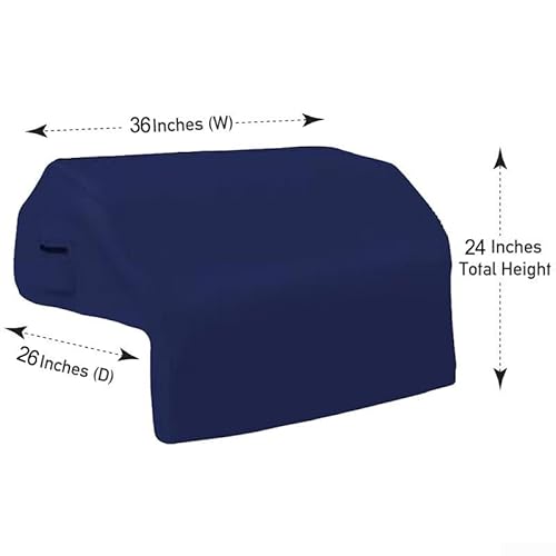 Für langlebige Outdoor-Grillabdeckung mit integriertem Gestell, wasserdichtes 210D-Polyestergewebe, schützt den Grill vor Regen, UV und Staub, sichere Passform mit elastischer Unterseite (91,4 cm) von Floweringbeter