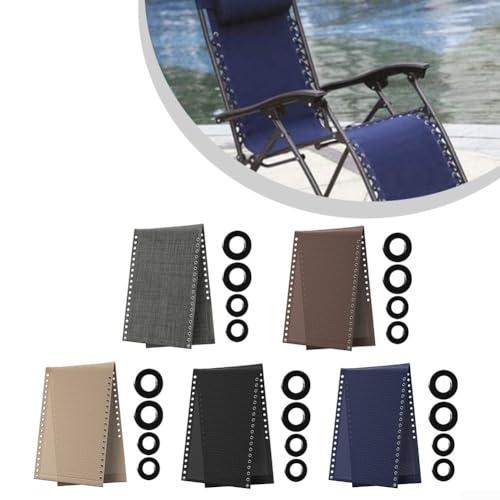 Gravity Chair Ersatzliege Stoff mit verstellbarem Seilband, entworfen für den Außenbereich und kompatibel mit einer Vielzahl von Lounge-Stühlen (blau) von Floweringbeter