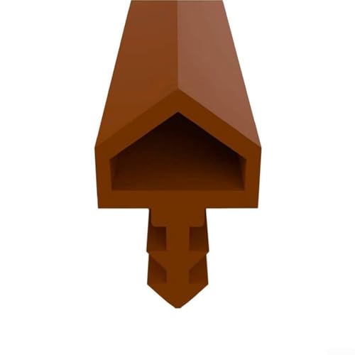 Gummidichtungsstreifen für Türrahmen, 5 m, 10 mm breit, für Zimmertür, Fenster, Büro, wetterfestes und schalldichtes Klebeband (braun) von Floweringbeter