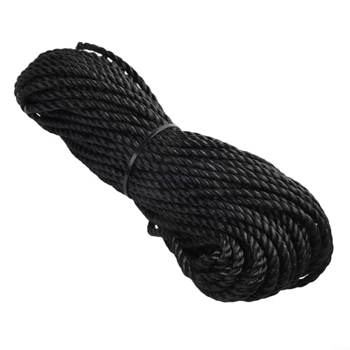 Hochfestes schwarzes Nylonseil, 6 mm Durchmesser, perfekt zum Bündeln und Binden von Projekten Hochfestes schwarzes Nylonseil, 6 mm Durchmesser, perfekt zum Bündeln und Binden von Projekten von Floweringbeter