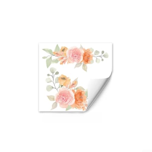 Home Decor Floral Wandaufkleber mit starker PVC-Konstruktion, einfach anzubringen auf mehreren Oberflächen wie Wänden und Fenstern für ein stilvolles Update von Floweringbeter