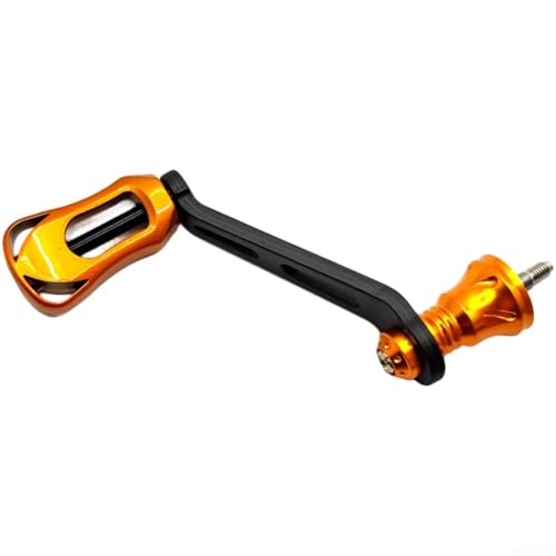 Karbonfaser-Griff 70 mm für Angelrollen wie Stella, für Vanford, Sephia, Twinpower und Cardif zur Reparatur oder Aufrüstung (goldfarben) von Floweringbeter