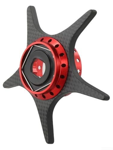 Kohlefaser-Sternbremse 56 mm mit eingebautem Sound für DAIWA für KTF Baitcast-Rollenteile passend für FORSTEEZ SV TW und FORALPHAS SV TW-Serie (silber) von Floweringbeter