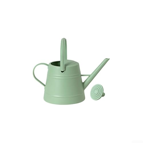 Kunststoff-Bewässerungstopf, 3 8 Liter Fassungsvermögen für den Gartenbau, langer Auslauf, ergonomischer Griff mit Verriegelungsfunktion und abnehmbarer Düse zur Bewässerungseinstellung (grün) von Floweringbeter