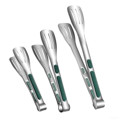 Lebensmittel-Handling-Clip für Grill und Brot, Edelstahl, Größen 17 5 x 3 5 cm, 23 5 x 4 5 cm, 28 5 x 4 5 cm, Must-Have Küchenwerkzeug (7812304-3 Stück) von Floweringbeter