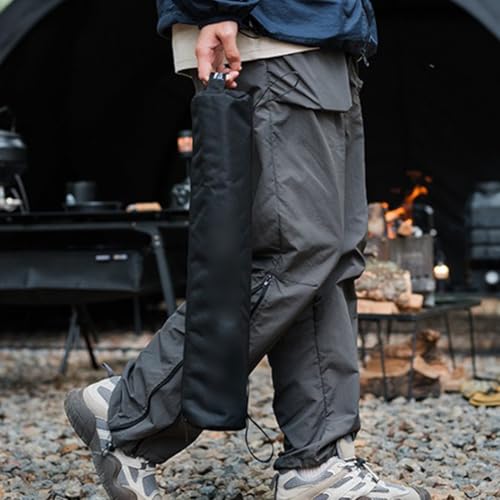 Leichter Outdoor-Klappstuhl mit Materialien für Camping und Wandern (schwarz) von Floweringbeter